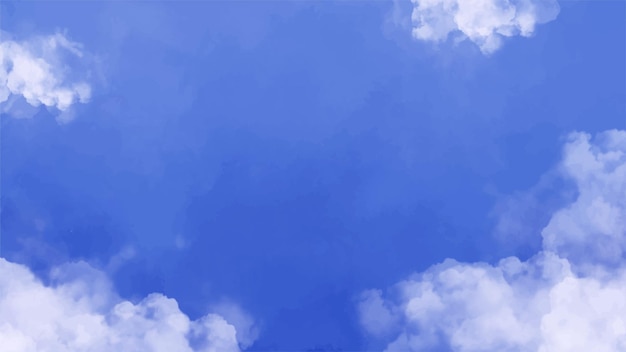 Premium Vector | Hand painted watercolor sky background