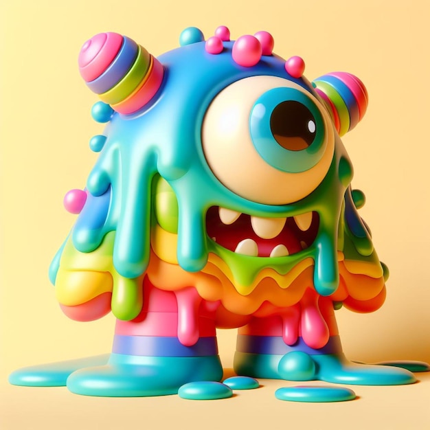 Premium Vector | Happy Monster