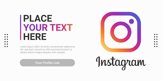 Premium Vector | Instagram social media banner template