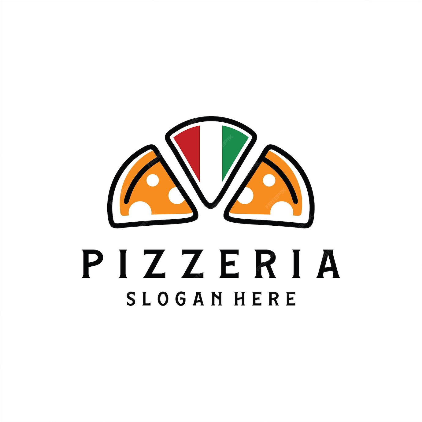 Premium Vector | Italian pizza restaurant design logo symbols for food ...