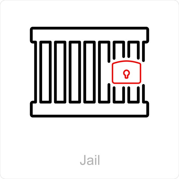 Premium Vector | Jail and prison icon concept