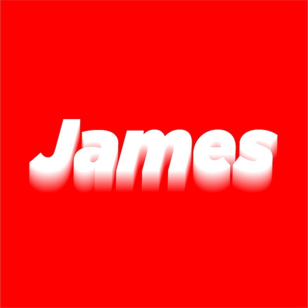 James Name Logo