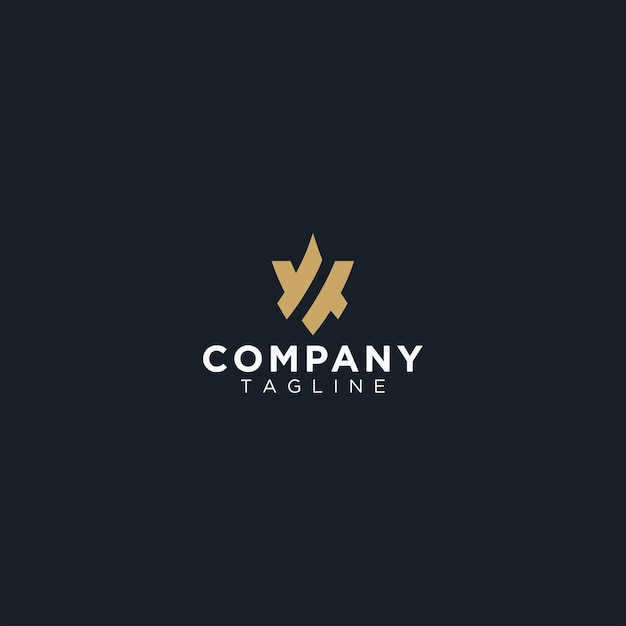 Premium Vector | Letter va av luxury on gold business logo design