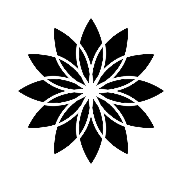 Premium Vector | Lotus flower icon vector