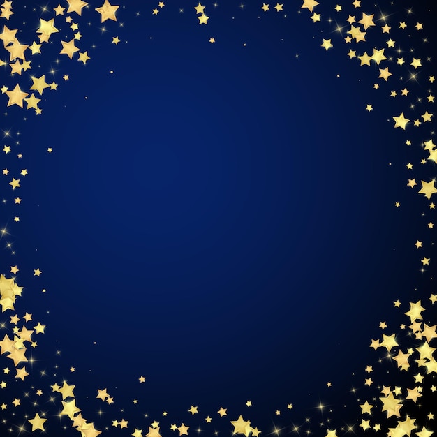 Premium Vector | Magic stars vector overlay gold stars scattered