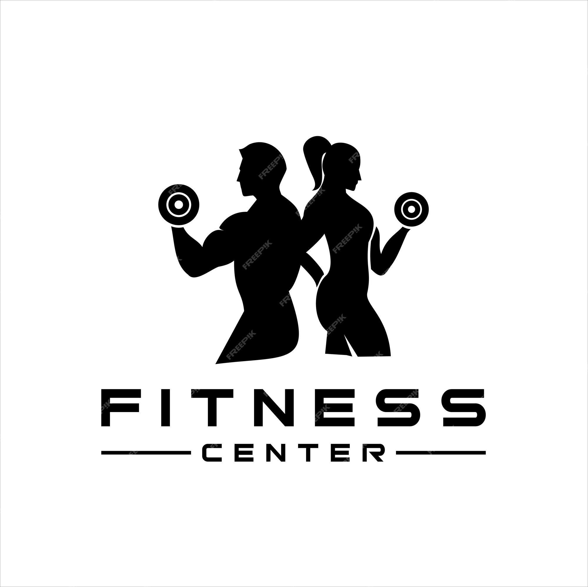 Premium Vector | Man and woman of fitness silhouette character vector ...