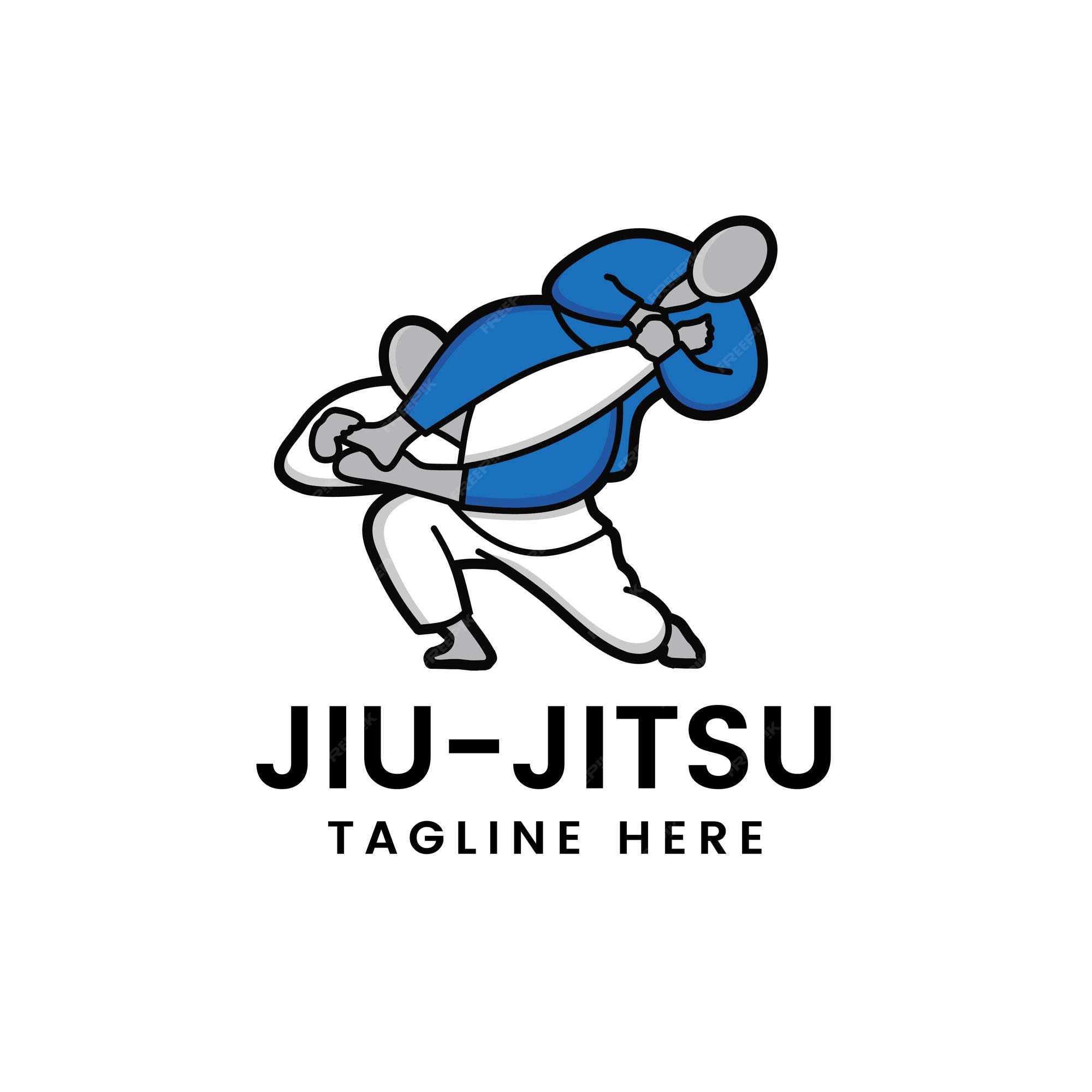 Premium Vector | Martial art brazilian jiu jitsu judo logo sport symbol ...