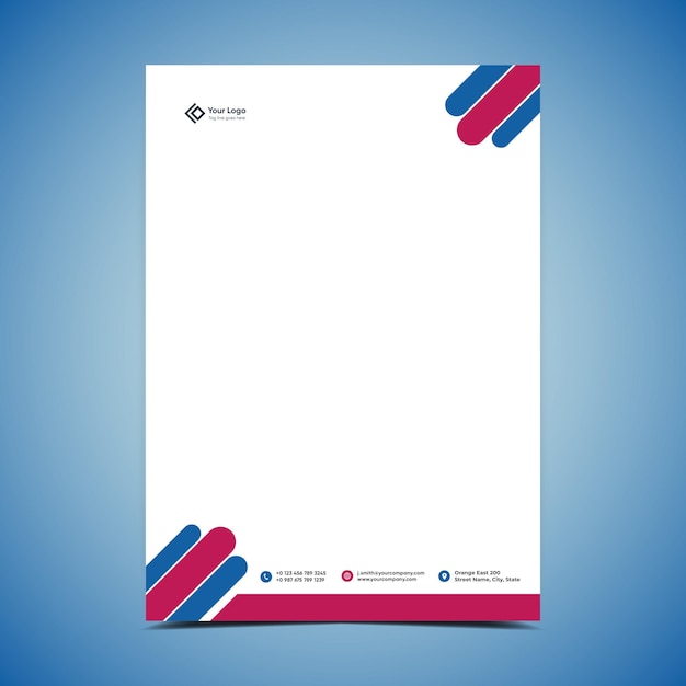 Premium Vector | Modern business and corporate letterhead template