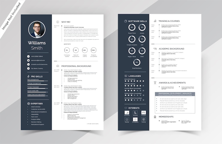 Premium Vector | Modern Creative Resume Cv Template