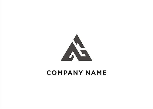 Premium Vector | Modern letter ag logo design