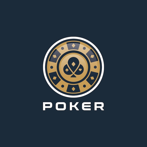 Premium Vector | Modern poker logo design with stylized playing card ...