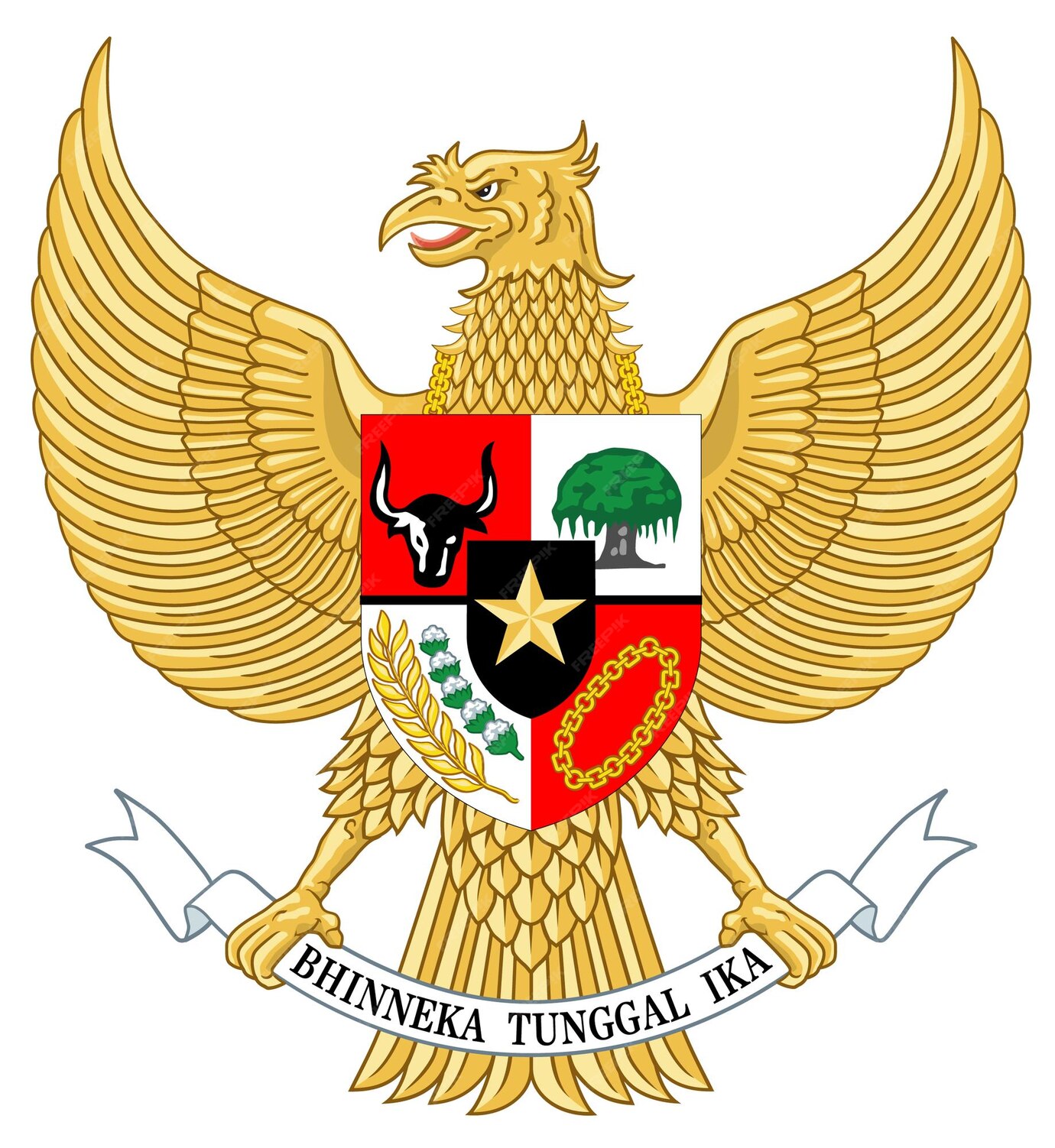 Premium Vector | National emblem of indonesia garuda pancasila