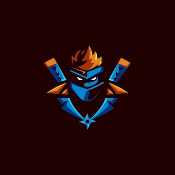 Premium Vector | Ninja esports logo design