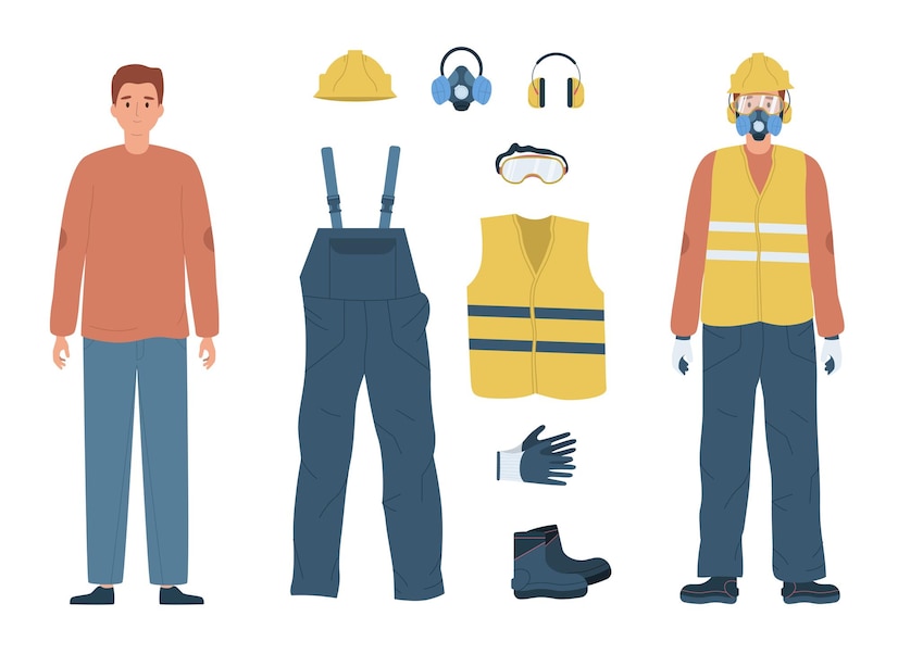 Premium Vector | Personal Protective Equipment Set