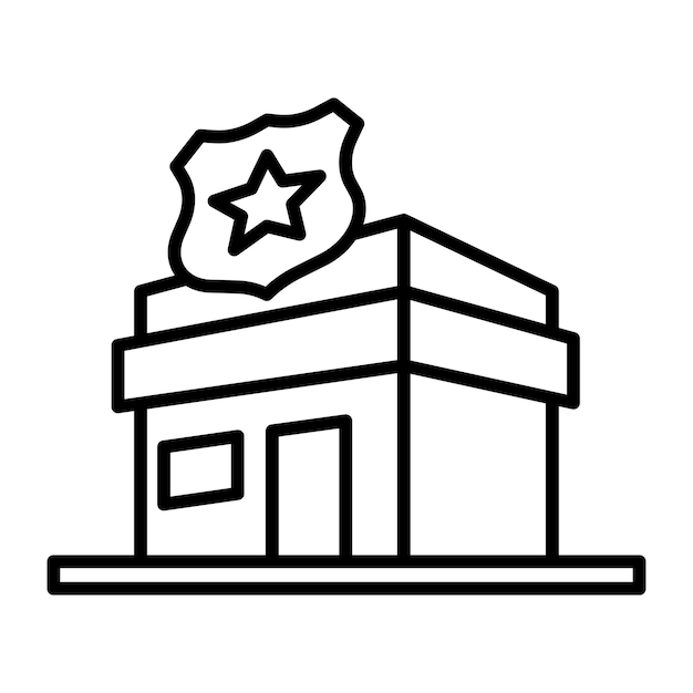 Premium Vector | Police office icon vector design template