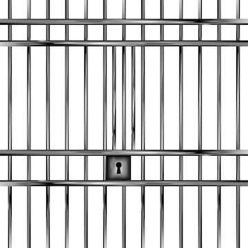 Premium Vector | Prison bars, prison gate vector