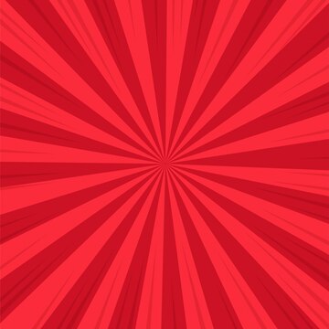 Premium Vector | Red abstract comic cartoon sunlight background.