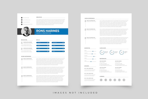 Premium Vector | Resume template