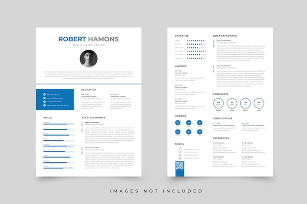 Premium Vector | Resume template