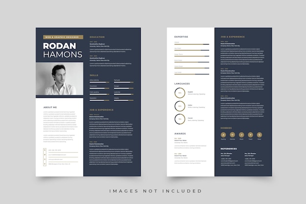 Premium Vector | Resume template