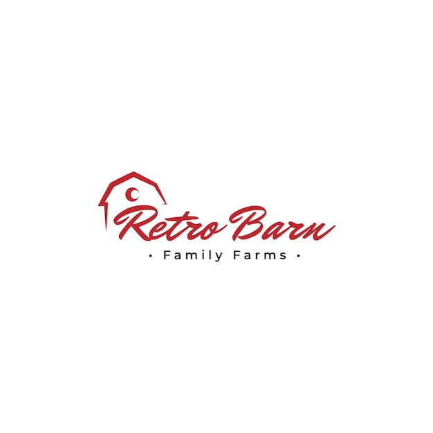 Premium Vector | Retro barn family barn logo icon symbol or sign vector ...