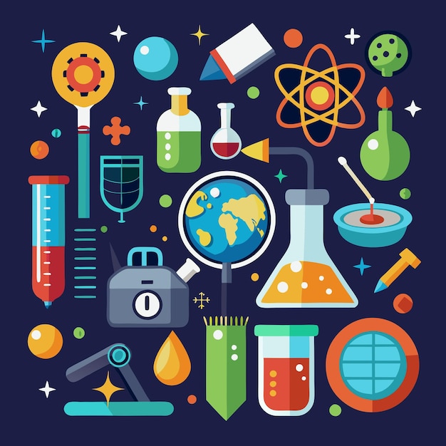 Science Clip Art Vector Illustration Design | Premium AI-generated vector