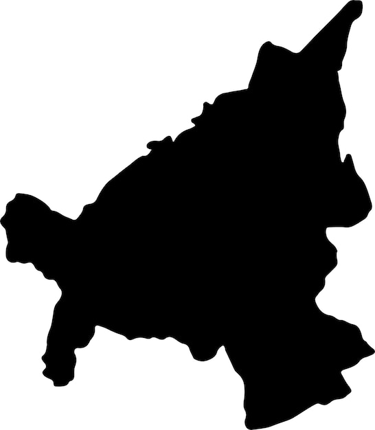 Premium Vector | Silhouette map of loei thailand