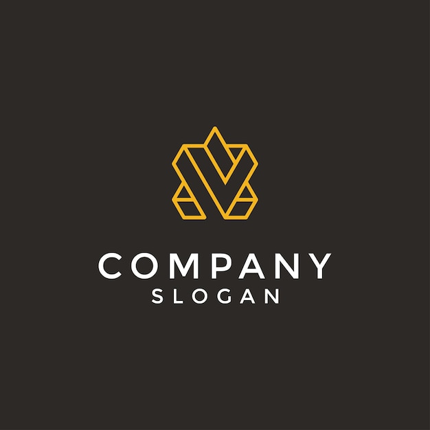 Premium Vector | Simple and modern initial av or va logo