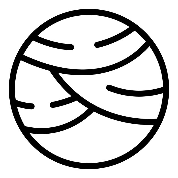 Premium Vector | Simplistic black and white globe icon