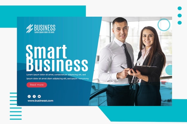 Premium Vector | Smart business banner template