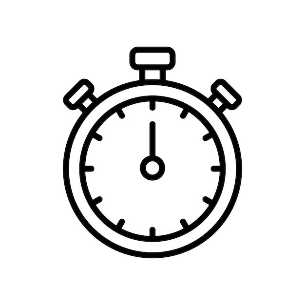 Premium Vector | Stopwatch icon vector design template in white background