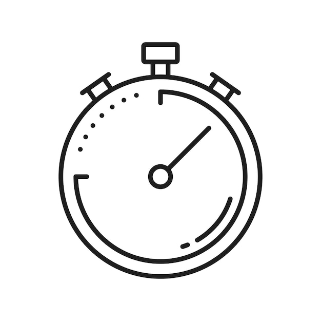 Premium Vector | Stopwatch timer isolated stop watch tracker icon