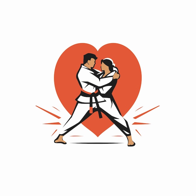 Premium Vector | Tae kwon do or korean martial art vector design template