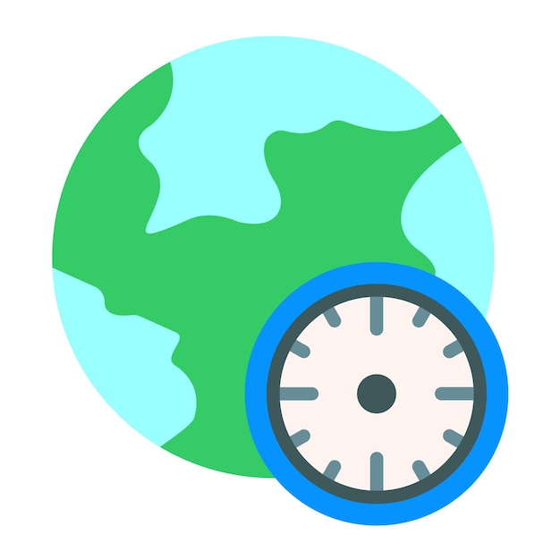 Premium Vector | Time zone icon style