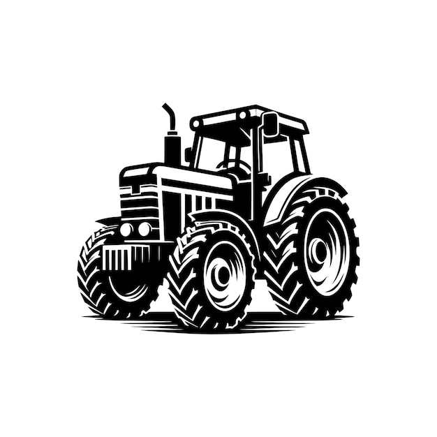 Premium Vector | Tractor vector silhouette