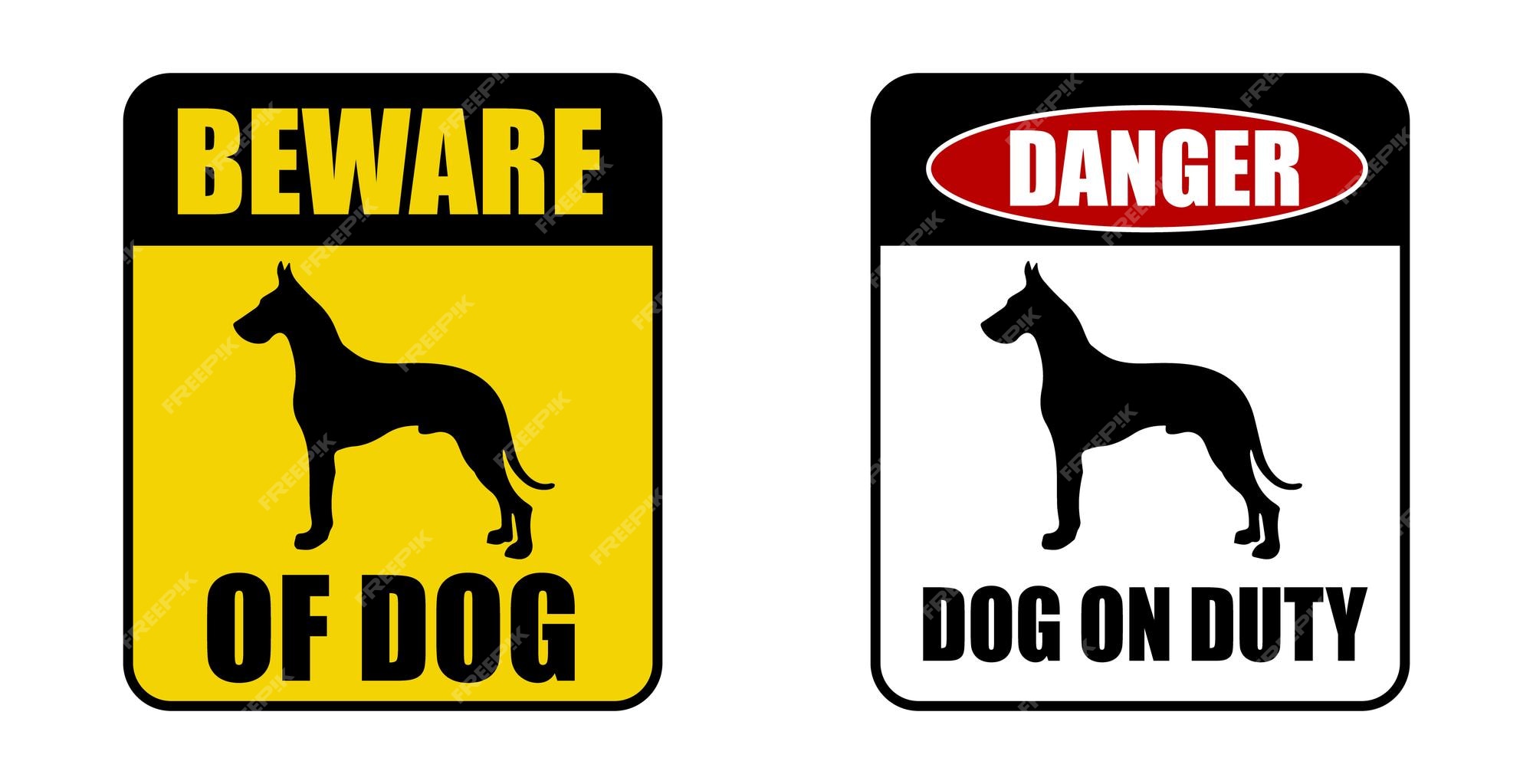 Doberman Guard Dog Signs