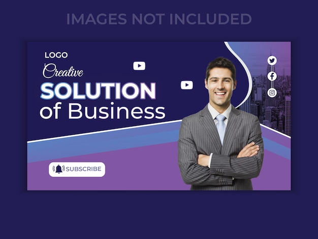 Premium Vector | Vector modern business thumbnail or social media web ...