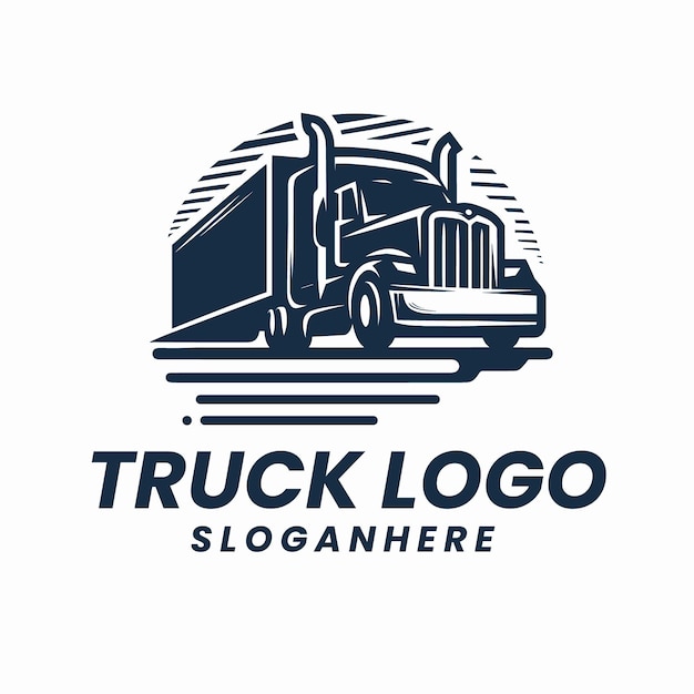 Premium Vector | Vector truck logo template transportation delivery ...