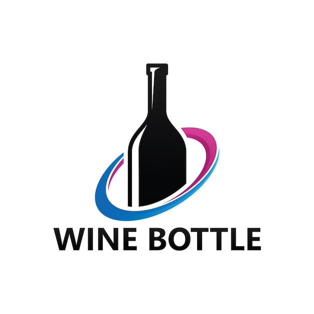 Premium Vector | Wine Bottle Logo Template Design