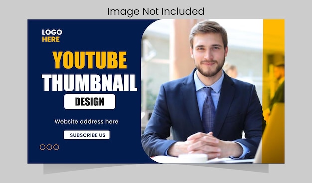 Premium Vector | A youtube thumbnail template with a man in a green and ...