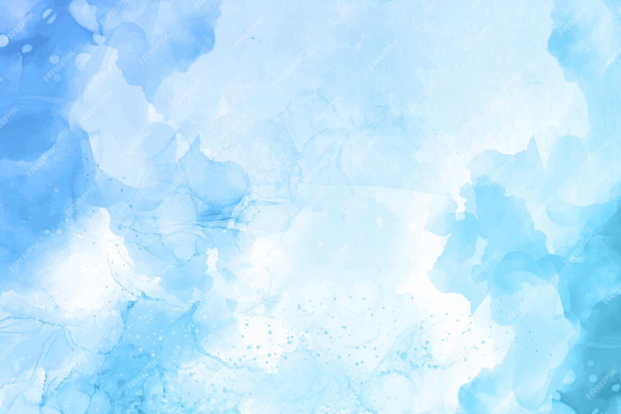 Fundo azul aquarela | Vetor Grátis