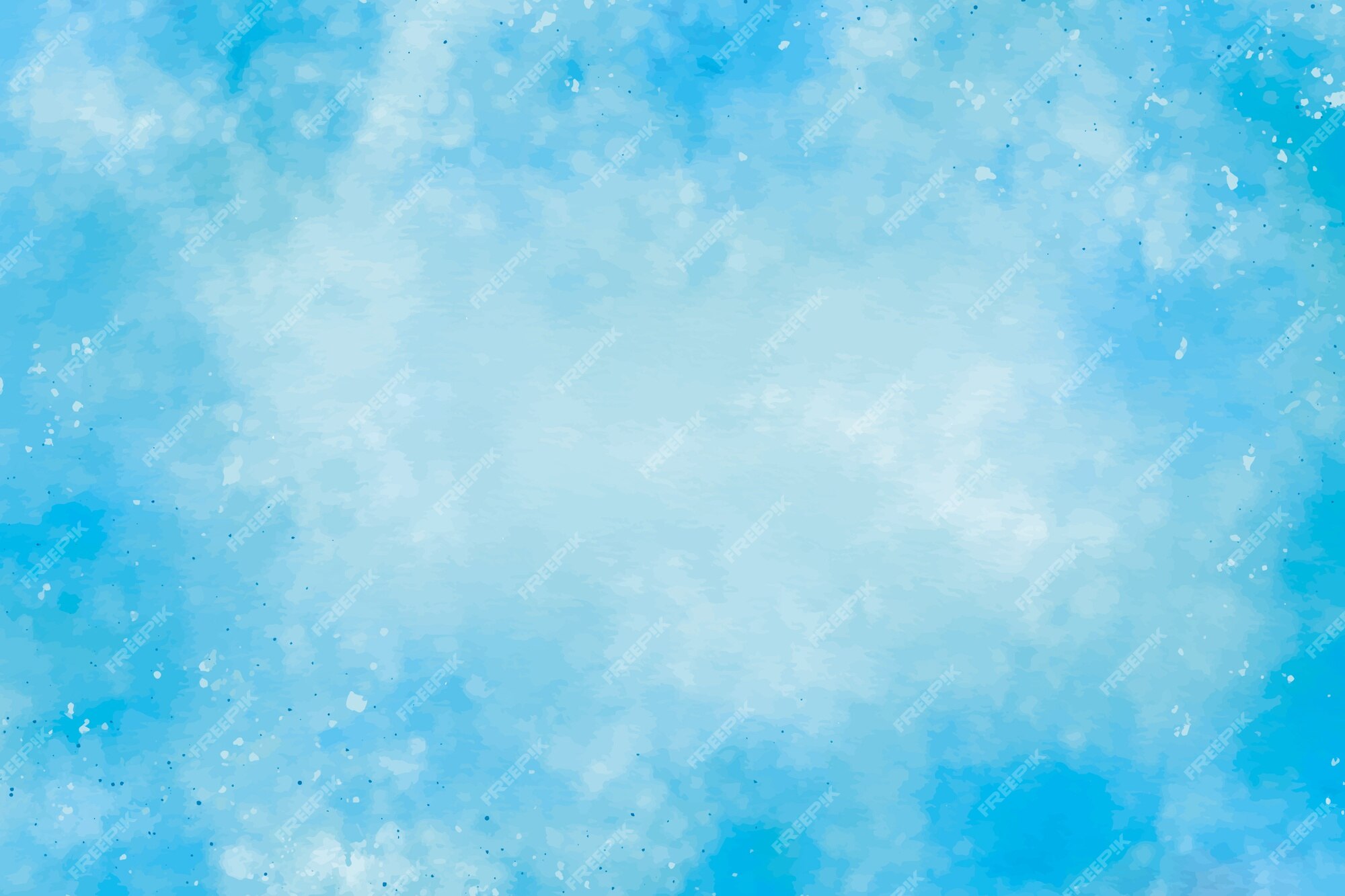 Fundo azul aquarela | Vetor Grátis