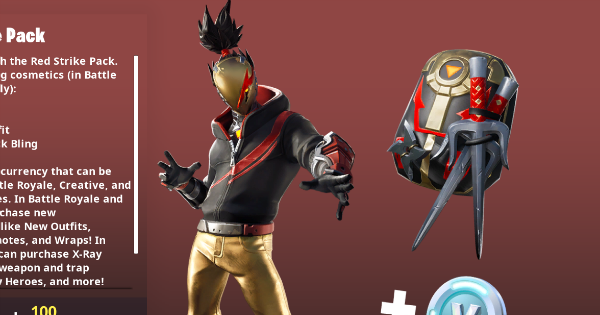 Fortnite | RED STRIKE Skin - Set & Styles - GameWith