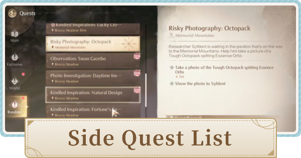 List of All Side Quests