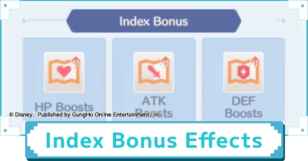 Index Bonus Effects and Rewards