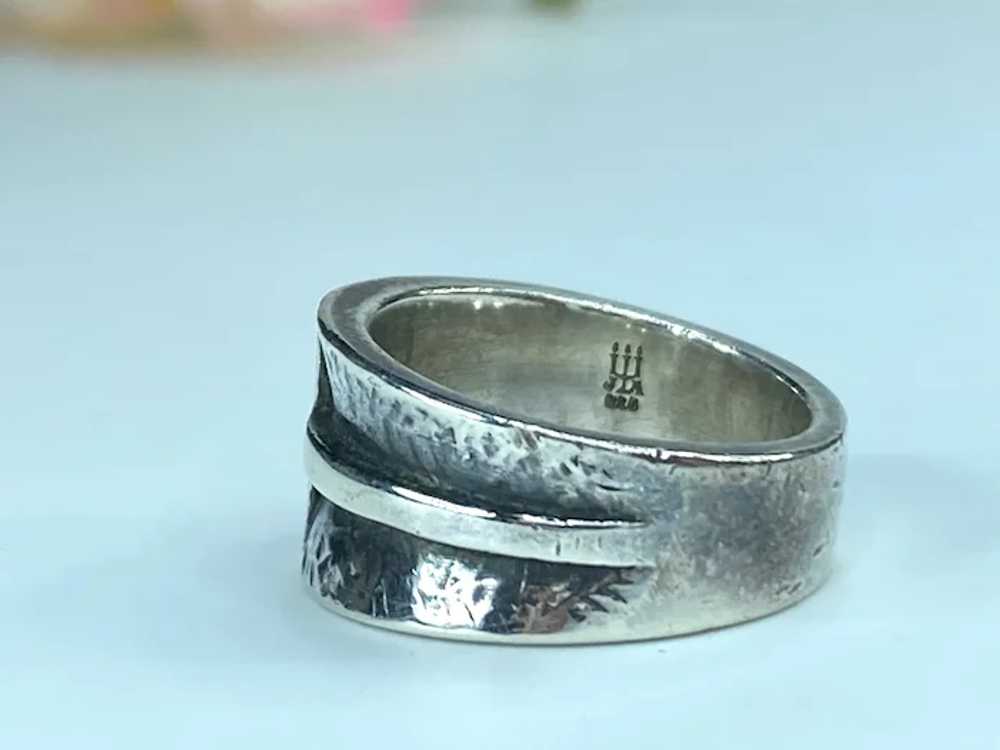 Retired James Avery Wide Cross Band Ring Size JR9… - image 2