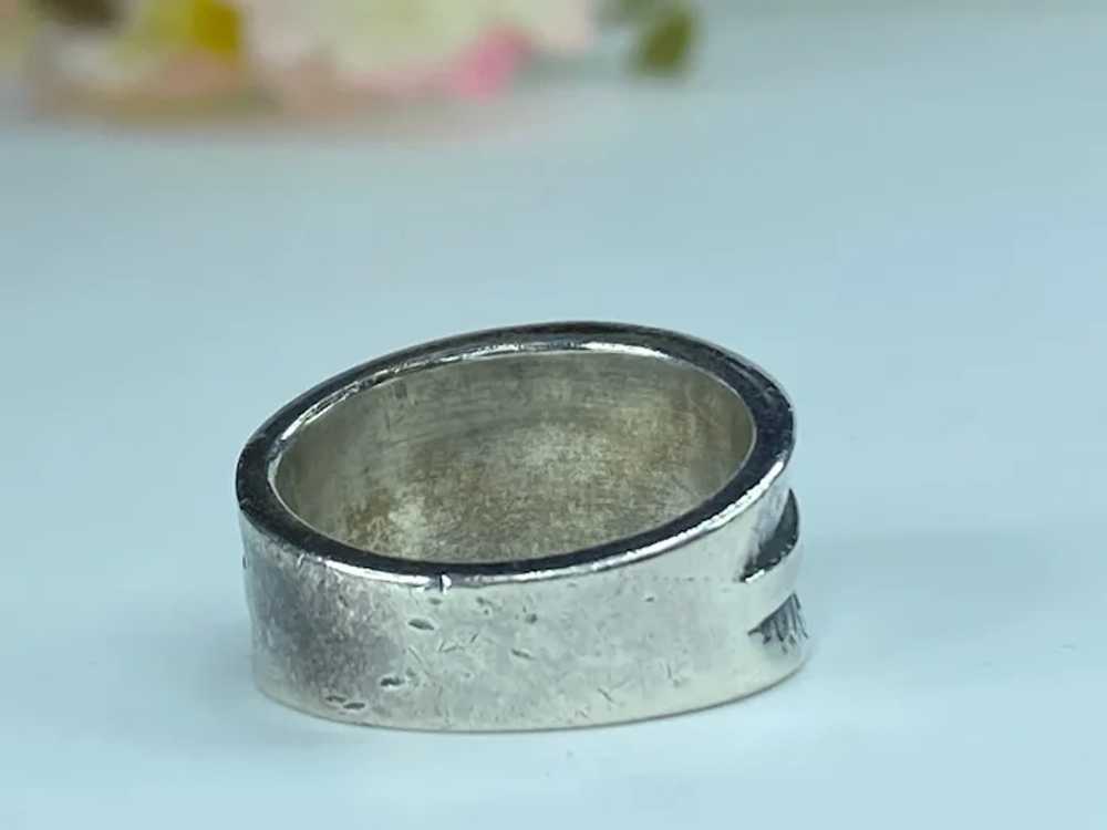 Retired James Avery Wide Cross Band Ring Size JR9… - image 3