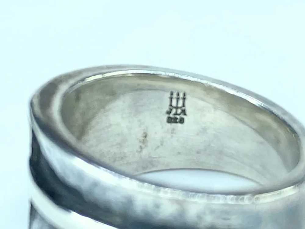 Retired James Avery Wide Cross Band Ring Size JR9… - image 5