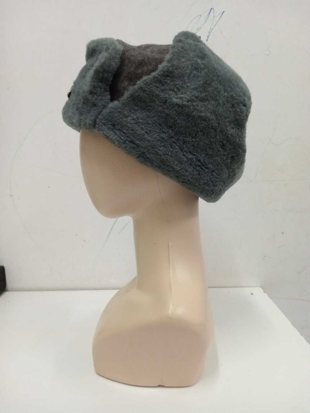 Vintage Russian Soviet Union Faux Fur Ushanka Tra… - image 3