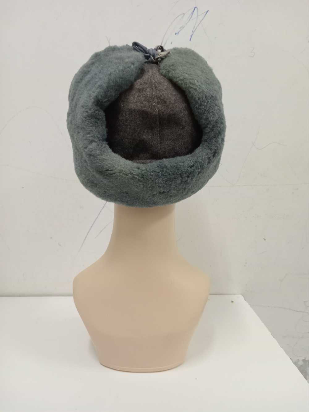 Vintage Russian Soviet Union Faux Fur Ushanka Tra… - image 4